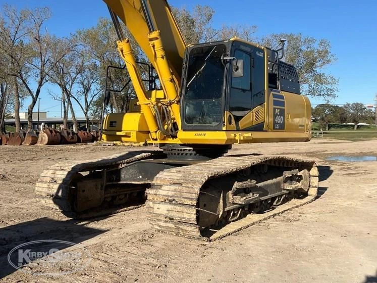 Used Komatsu Excavator in yard
